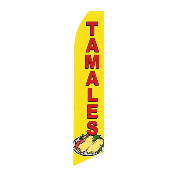 Tamales - Super Novo Flag 12 ft Tall Sign