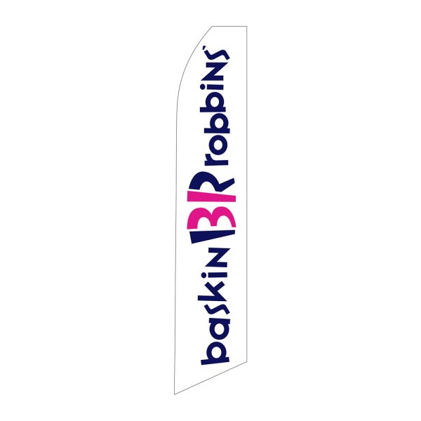 Baskin Robins - Super Novo Flag 12 ft Tall Sign