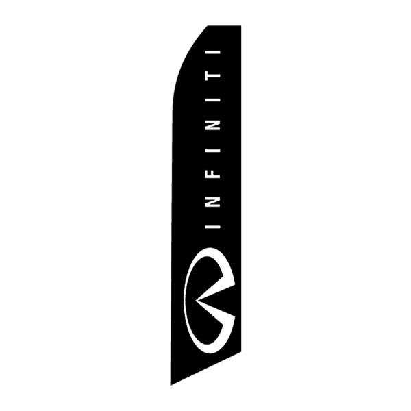Infiniti Black - Super Novo Flag 12 ft Tall Sign