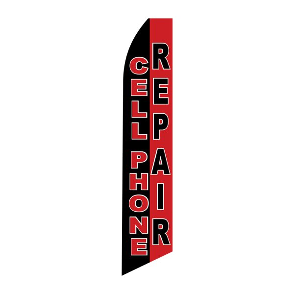 Cell phone repair - Super Novo Flag 12 ft Tall Sign