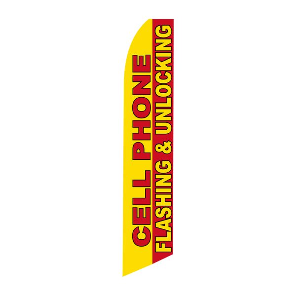 Phone Flashing /Unlock - Super Novo Flag 12 ft Tall Sign