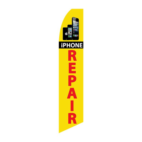 Iphone Repair- Super Novo Flag 12 ft Tall Sign