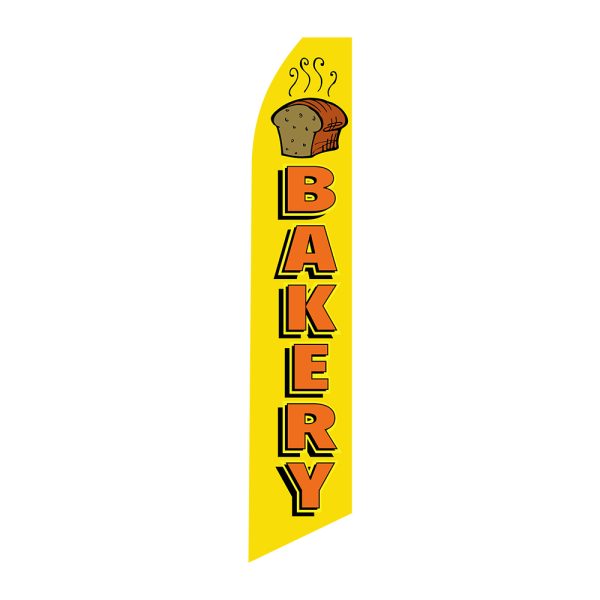 Bakery - Super Novo Flag 12 ft Tall Sign