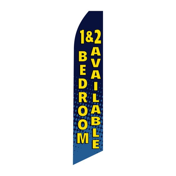 1&2 Bedrooms Available - Super Novo Flag 12 ft Tall Sign