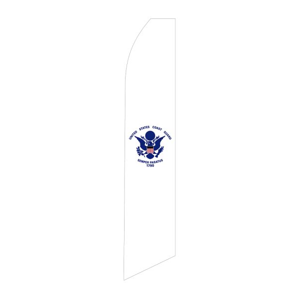 United States Coast Guard - Super Novo Flag 12 ft Tall Sign