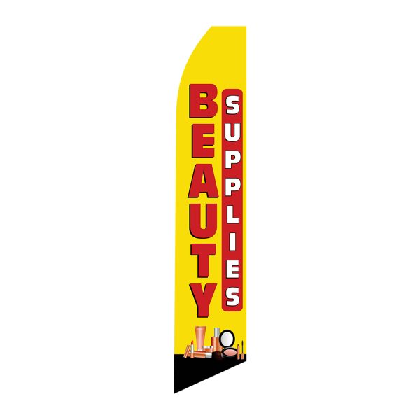 Beauty Supplies - Super Novo Flag 12 ft Tall Sign