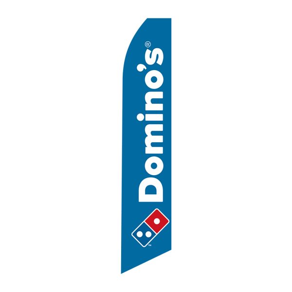 Dominos - Super Novo Flag 12 ft Tall Sign