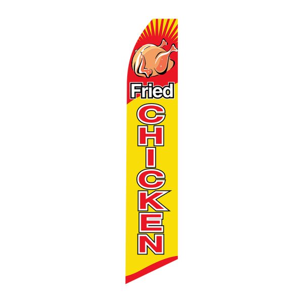 Fried Chicken - Super Novo Flag 12 ft Tall Sign