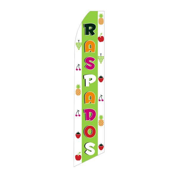Raspados- Super Novo Flag 12 ft Tall Sign