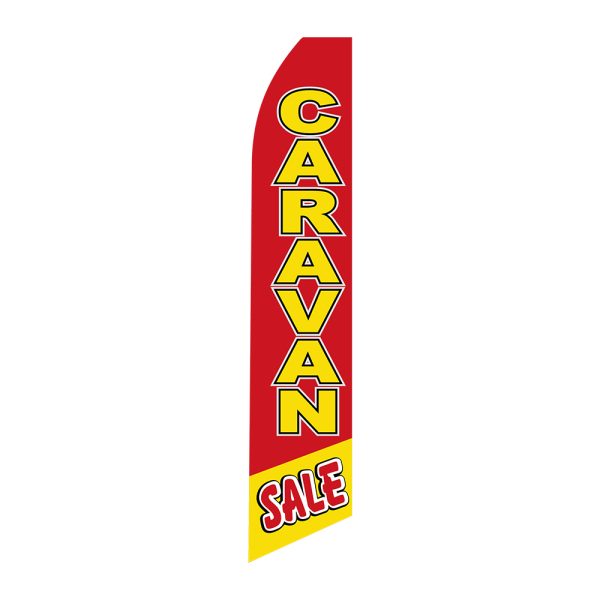 Caravan Sale - Super Novo Flag 12 ft Tall Sign
