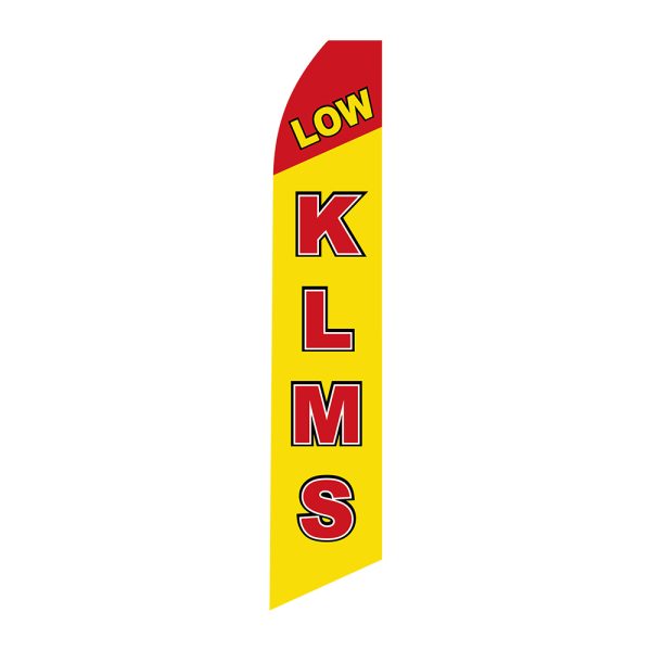 Low KLMS - Super Novo Flag 12 ft Tall Sign