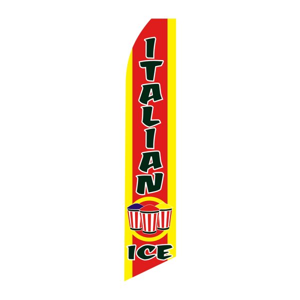 Italian Ice - Super Novo Flag 12 ft Tall Sign