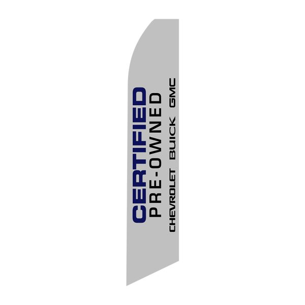CPO Chevrolet Buick GMC - Super Novo Flag 12 ft Tall Sign