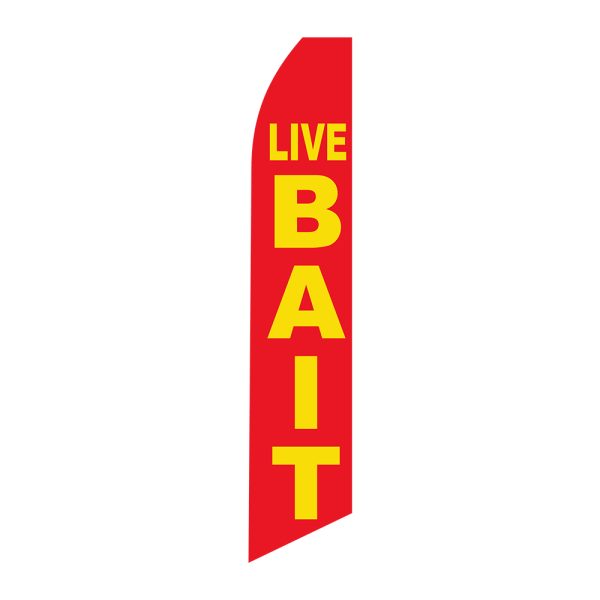 Live Bait - Super Novo Flag 12 ft Tall Sign
