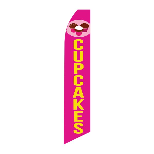Cupcakes - Super Novo Flag 12 ft Tall Sign