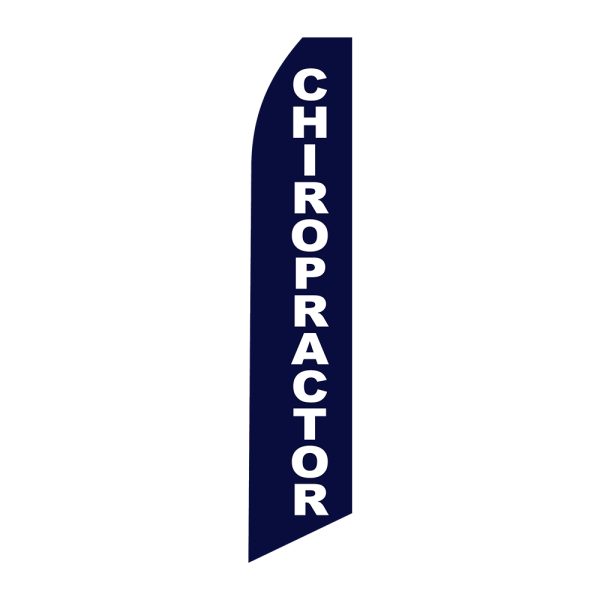 Chiropractor - Super Novo Flag 12 ft Tall Sign