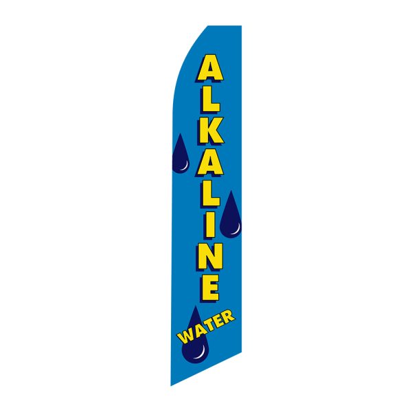 Alkaline Water - Super Novo Flag 12 ft Tall Sign