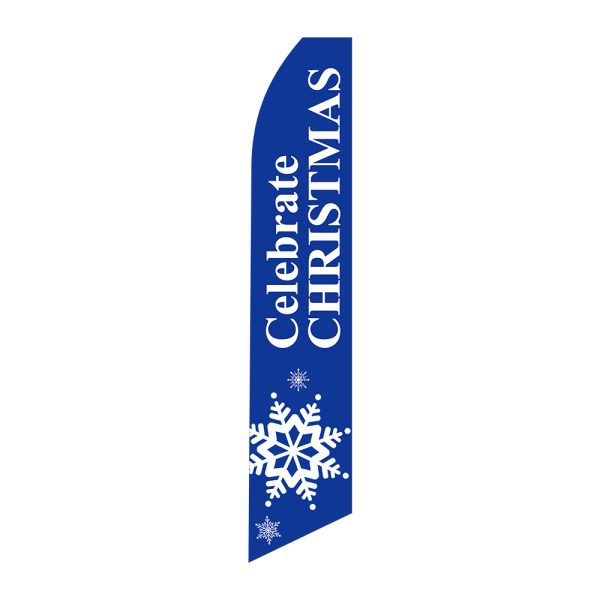 Celebrate Christmas - Super Novo Flag 12 ft Tall Sign
