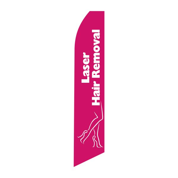 Laser Hair Removal - Super Novo Flag 12 ft Tall Sign