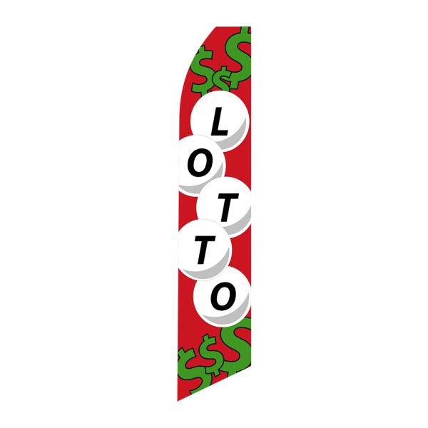 Lotto - Super Novo Flag 12 ft Tall Sign