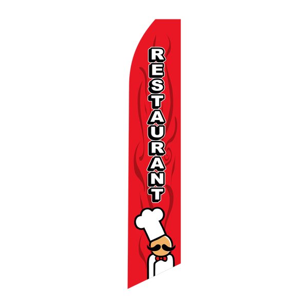 Restaurant - Super Novo Flag 12 ft Tall Sign