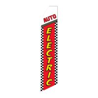 Auto Electric - Super Novo Flag 12 ft Tall Sign