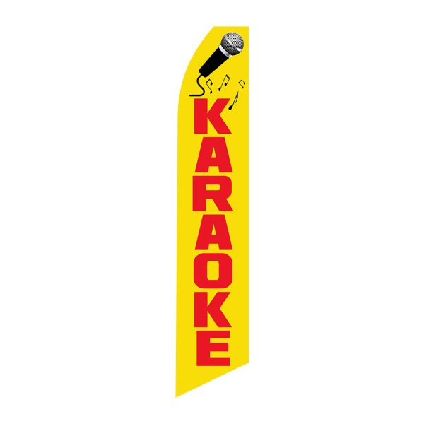 Karaoke - Super Novo Flag 12 ft Tall Sign
