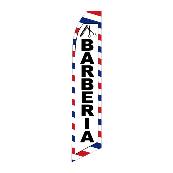 Barberia - Super Novo Flag 12 ft Tall Sign