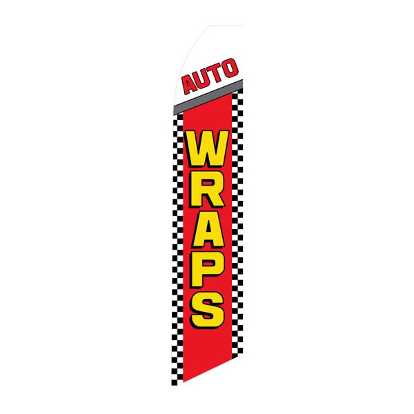Auto Wraps - Super Novo Flag 12 ft Tall Sign