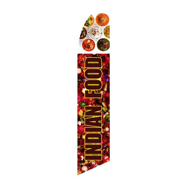 Indian Food - Super Novo Flag 12 ft Tall Sign