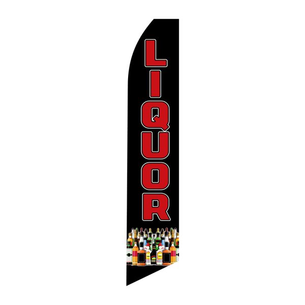 Liquor - Super Novo Flag 12 ft Tall Sign