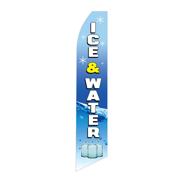Ice & Water - Super Novo Flag 12 ft Tall Sign