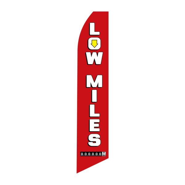 Low Miles - Super Novo Flag 12 ft Tall Sign
