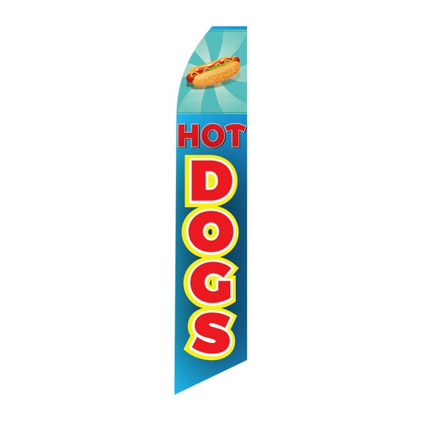 Hot Dogs - Super Novo Flag 12 ft Tall Sign