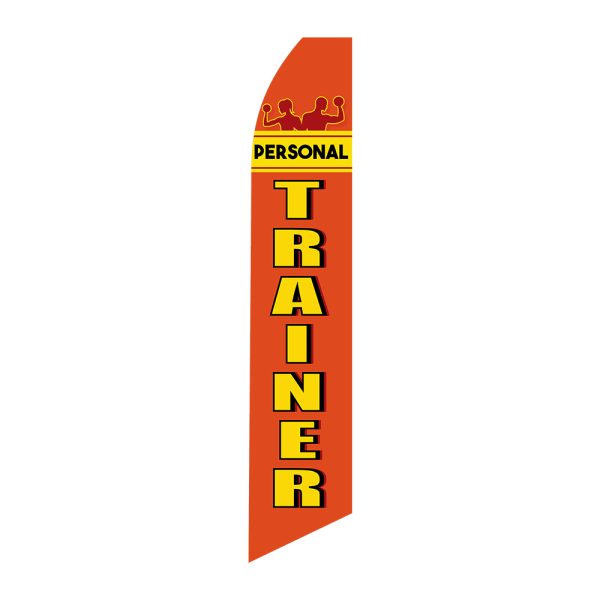Personal Trainer - Super Novo Flag 12 ft Tall Sign