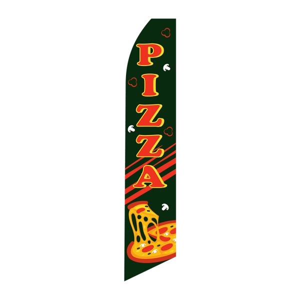 Pizza - Super Novo Flag 12 ft Tall Sign