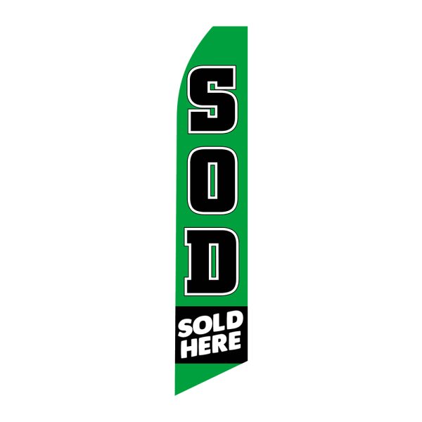 SOD Sold Here - Super Novo Flag 12 ft Tall Sign