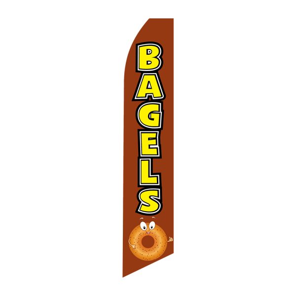 Bagels - Super Novo Flag 12 ft Tall Sign