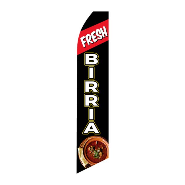 Fresh Birria - Super Novo Flag 12 ft Tall Sign