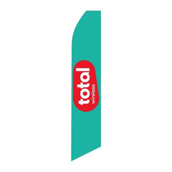 Total Wireless - Super Novo Flag 12 ft Tall Sign