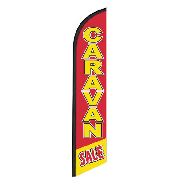 Caravan Sale Feather Flag Banner 12FT Tall Sign