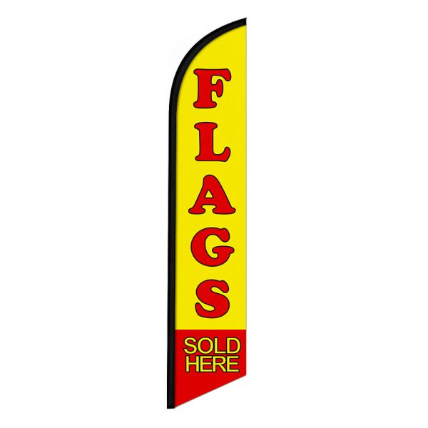 Flags Sold Here Feather Flag Banner 12FT Tall Sign