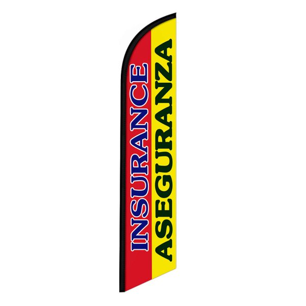 Insurance Flag Banner 12FT Tall Sign