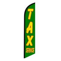TAX Service Feather Flag Banner 12FT Tall Sign