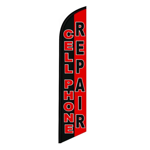 Cell Phone Repair Feather Flag Banner 12FT Tall Sign