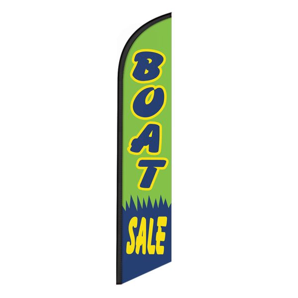 Boat Sale Feather Flag Banner 12FT Tall Sign