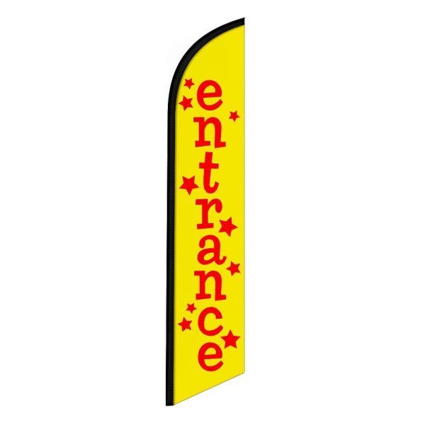 Entrance Feather Flag Banner 12FT Tall Sign