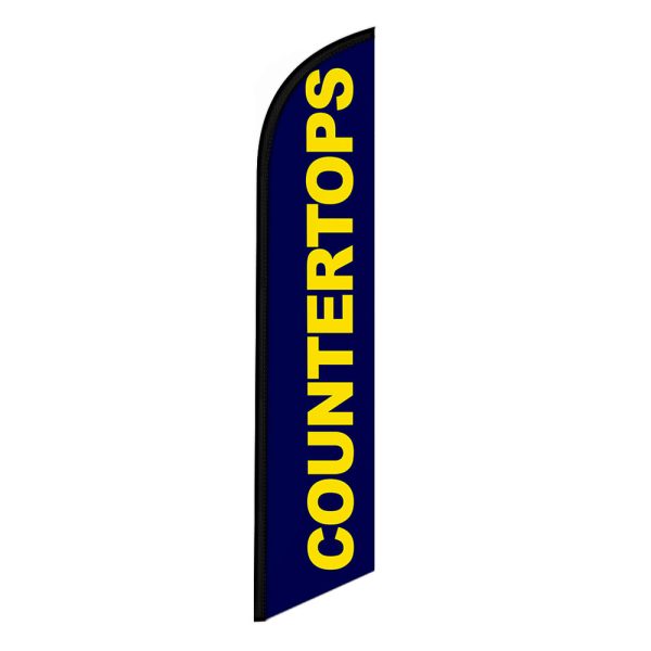 Countertops Feather Flag Banner 12FT Tall Sign