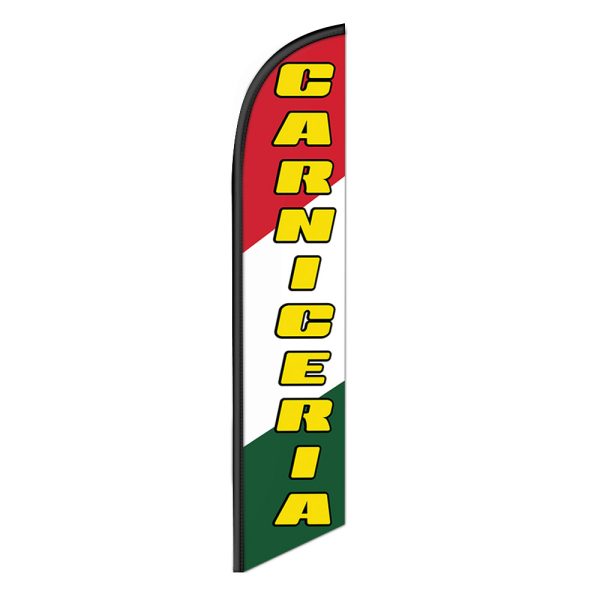 Carniceria Feather Flag Banner 12FT Tall Sign