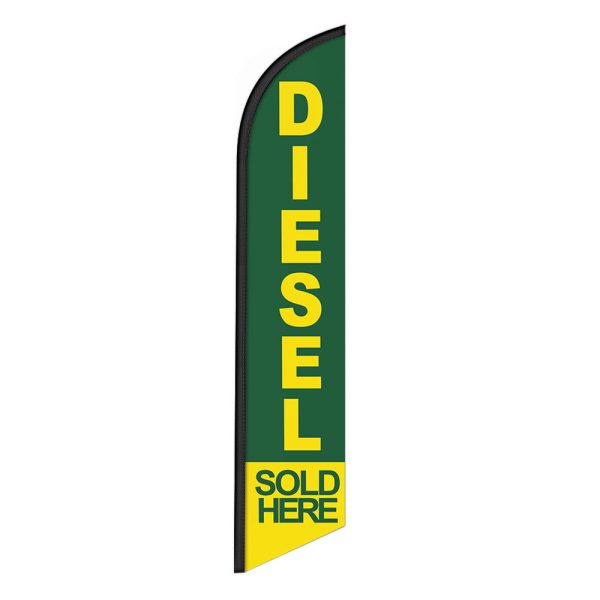 Diesel sold here Feather Flag Banner 12FT Tall Sign